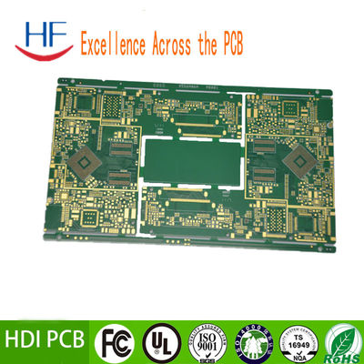 HDI 8 camadas Multicamadas PCB placa de circuito de imersão ouro acabamento de superfície