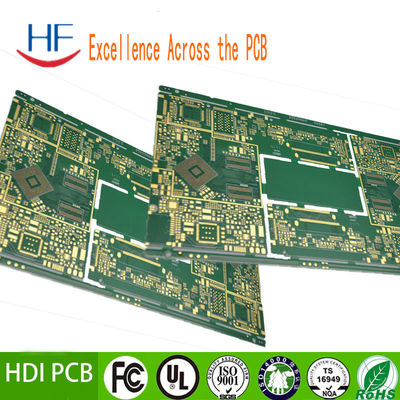 6 camada HDI PCB Fabricação Placa de circuito 94v 0 Verde FR4 1OZ