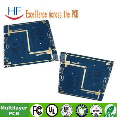 6 camadas FR4 Multilayer PCB Fabricação Design Blue Solder Mask 2.0mm