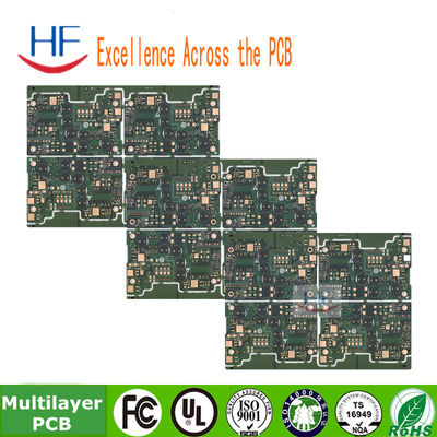 Mascara de soldadura verde placa de circuito de PCB de camada múltipla 6 camada Fr4 Material de base 1OZ design de PCB de camada múltipla
