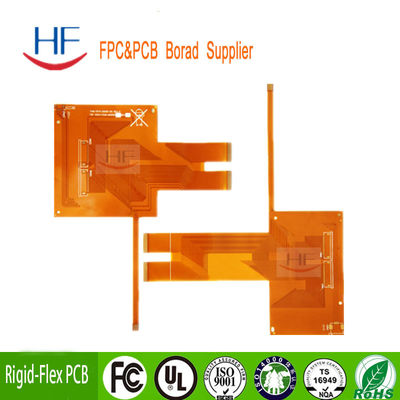 Protótipo de circuito flexível de placa de PCB duplo lado FR4 personalizado Máscara de solda amarela