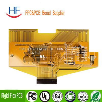 Livre de chumbo FPC portátil ENIG 4oz Flexível Placa de circuito impresso amarelo cor máscara de solda Alta qualidade