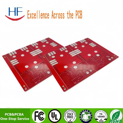 Red Oil Rigid Double-Sided Printed Circuit Board personalização de circuito protótipo