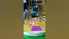 Como instalar um diodo corretamente, preste atenção aos símbolos do ânodo e do cátodo.